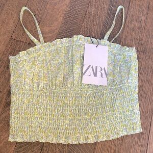 Zara floral top size 11-12 NWT